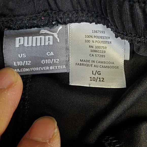 3/$20 Puma shorts youth 10-12 size L - Picture 3 of 3